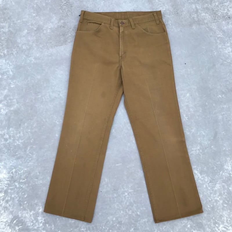 60's 70's LEVI'S リーバイス スタプレ ピケ Big E オリーブ 42TALON ...