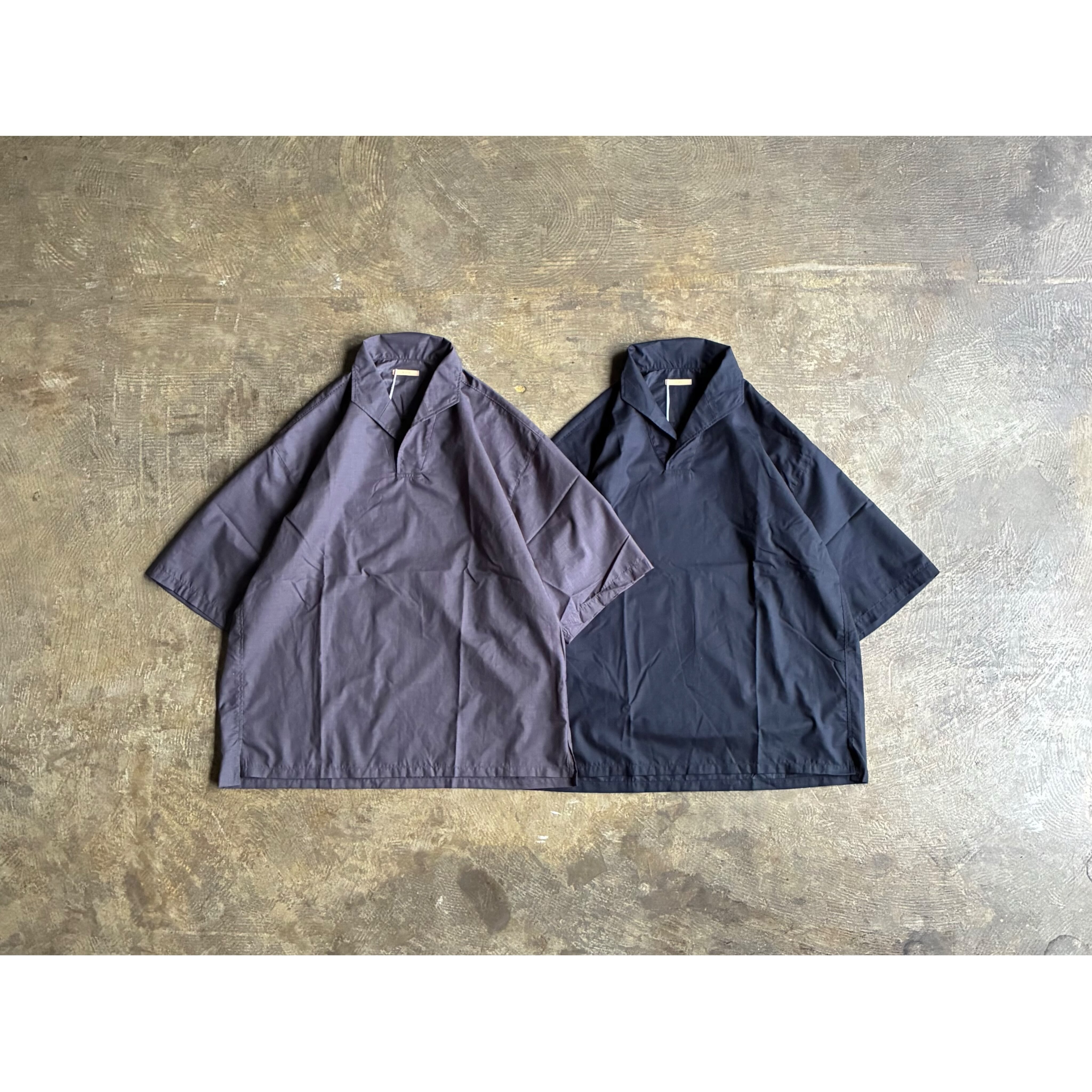 LAMOND (ラモンド) 『SHARI SHIRTS』Open Collar Short Sleeve Shirts