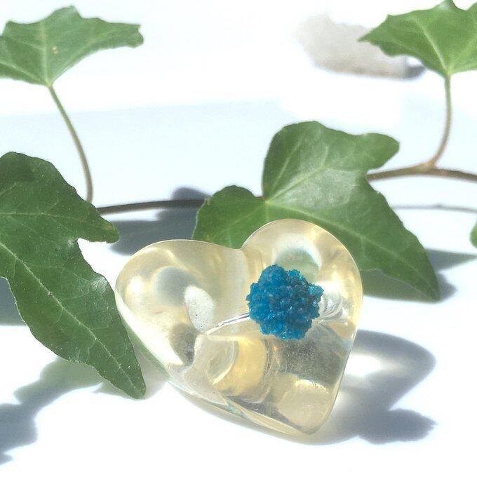 【一点物】✦⋆.青い星屑⋆.カバンサイト原石リング⋆.·silver925⋆.·✦