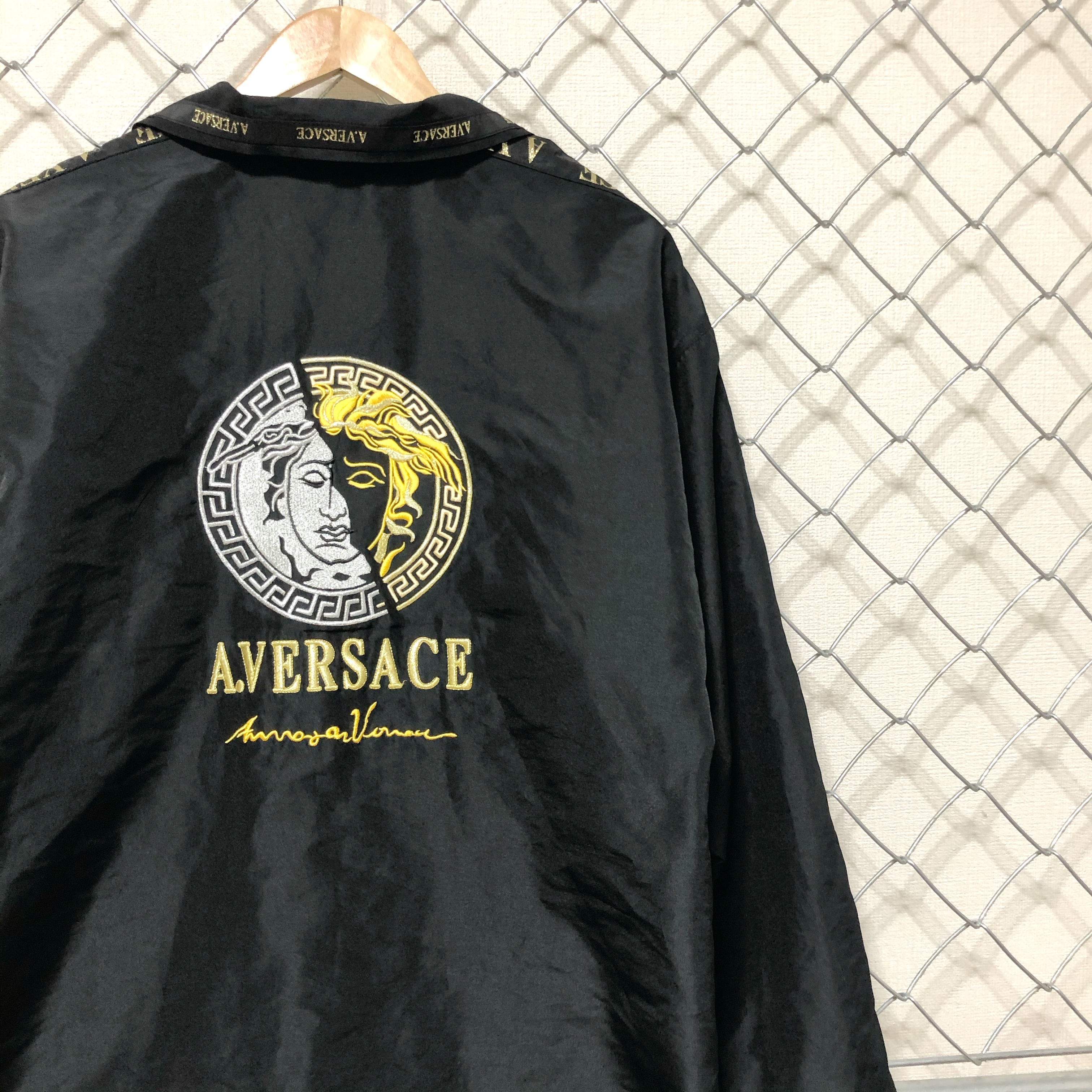 A.VERSACE ヴェルサーチ メデューサ刺繍 ナイロンジャケット L | MasaHero