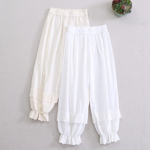 3色／裾絞りピンタックインナーパンツ ・10222