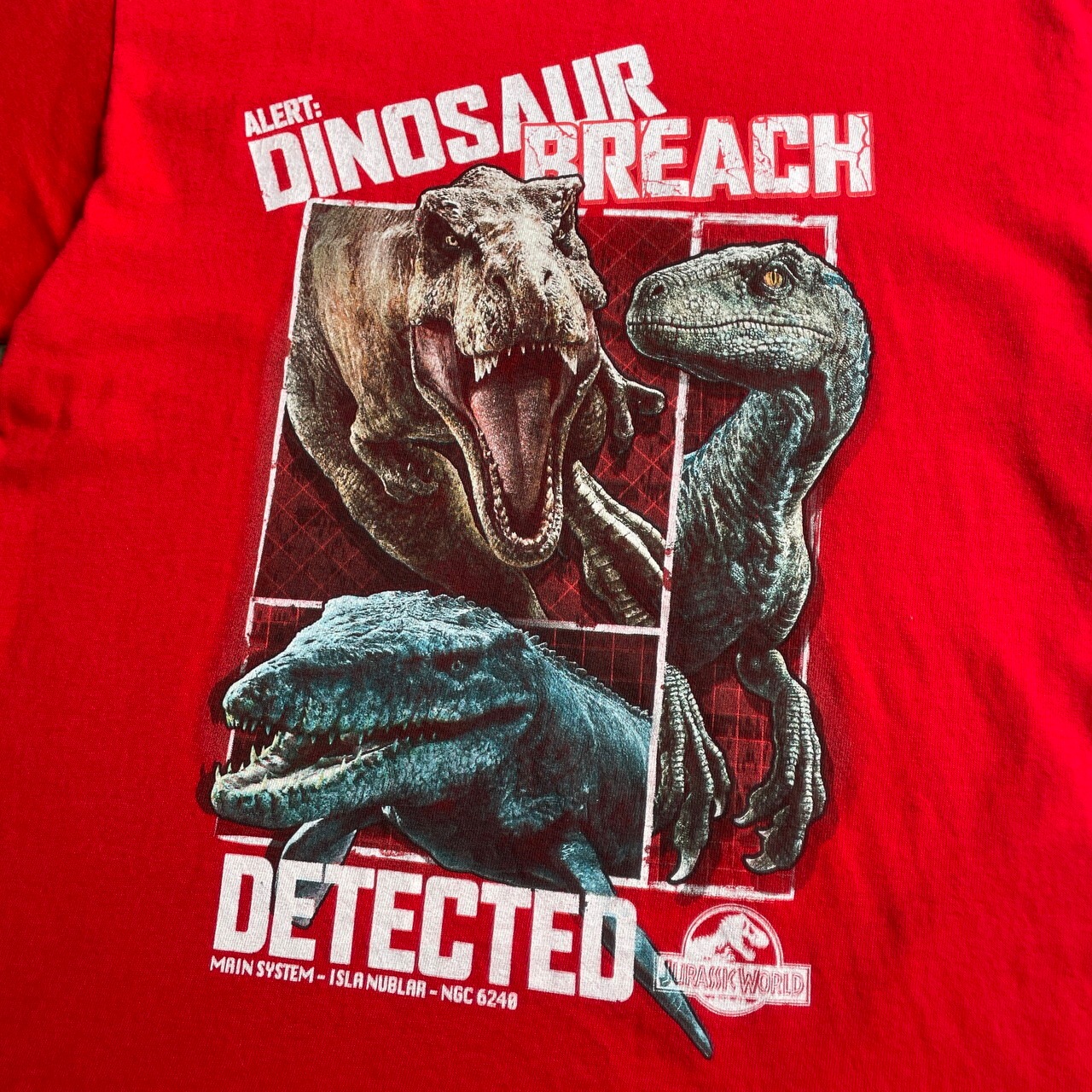 JURASSIC WORLD ジュラシック ワールド プリントTシャツ ムービーT 