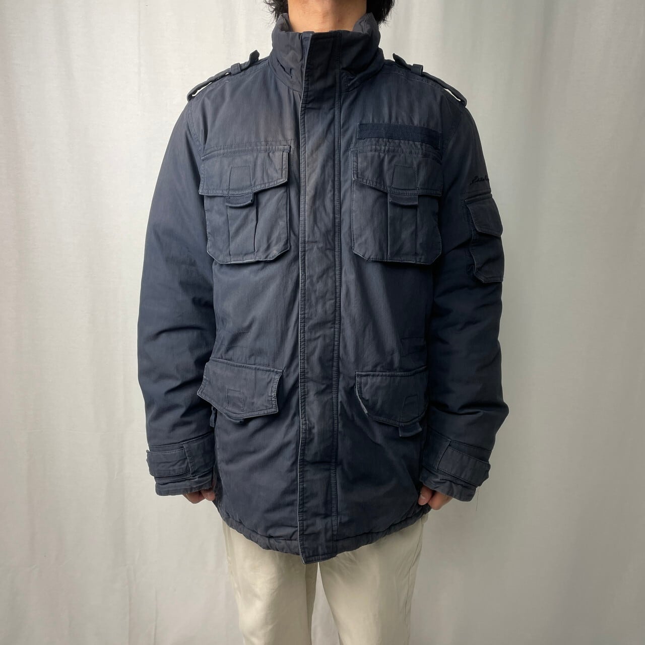 Eddie Bauer エディーバウアー グースダウン ネイビー Eddie Bauer グースダウンジャケット XL