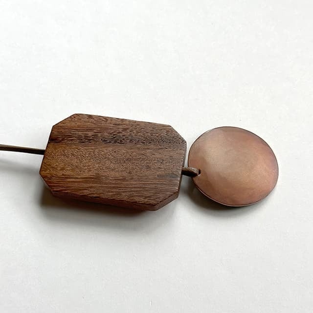 N-239g 銅斑紋woodペンダント緑 | Bijoux Kei