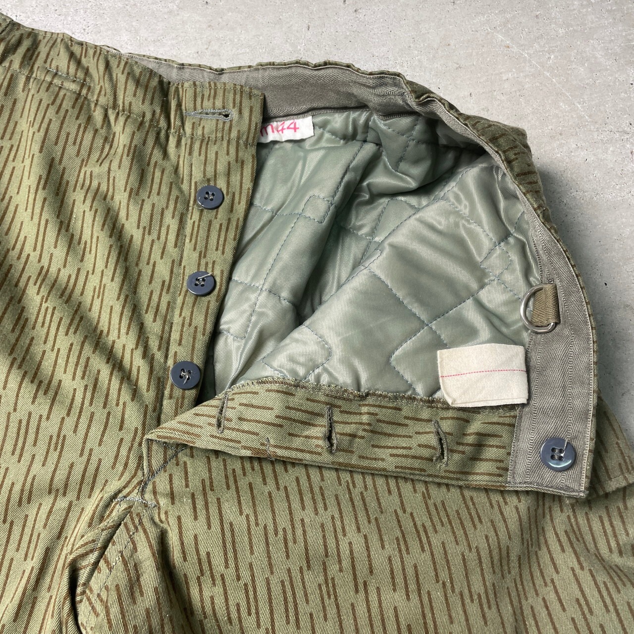 80年代 NVA 旧東ドイツ軍 レインドロップカモ カーゴパンツ ミリタリー 