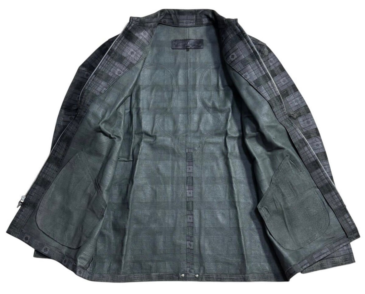 CHROME HEARTS クロムハーツ ブラックウォッチ レザージャケット CHROME HEARTS クロムハーツ ブラックウォッチ レザージャケット