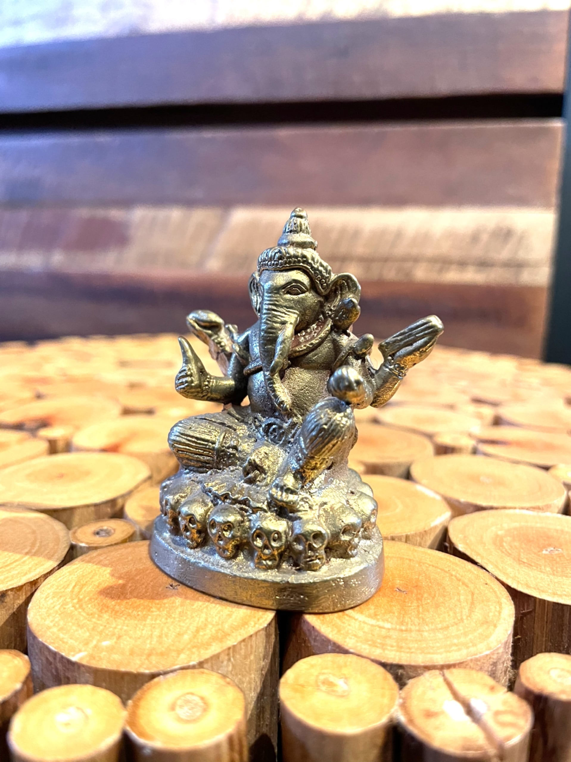 ガネーシャ 6.1cm 置物 インテリア 金運 幸運 商売繁殖 インド