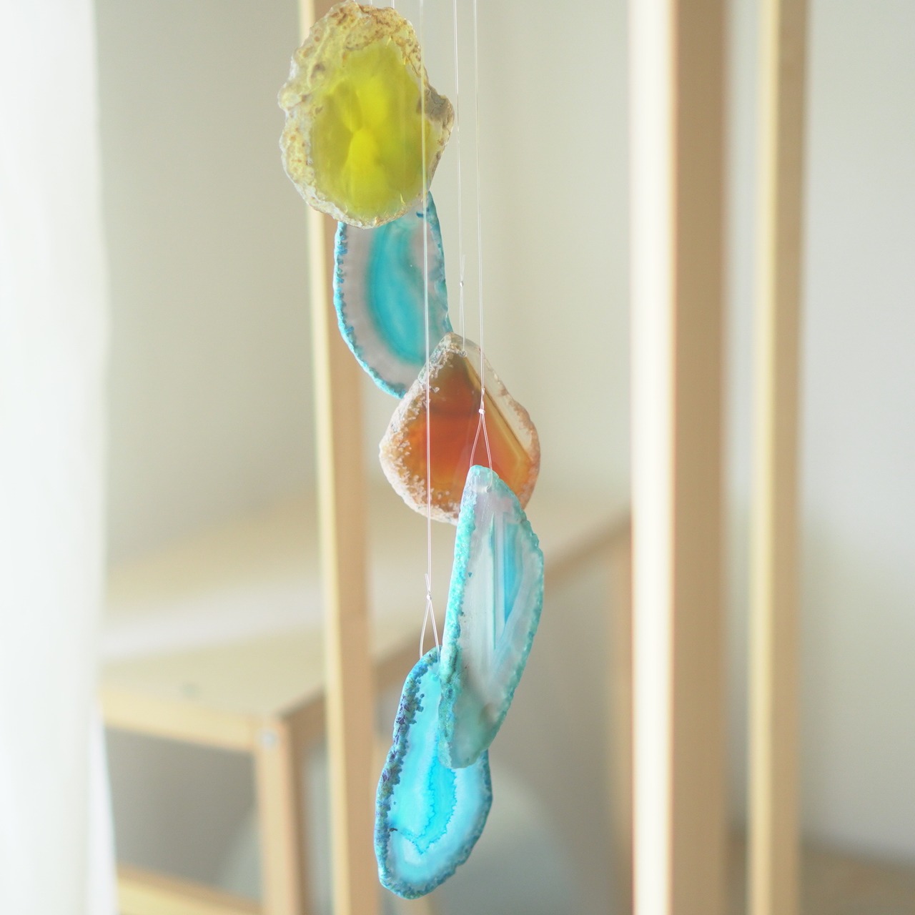 Warm Beach 06 - アゲートヒーリングチャイム / Agate Sun Catcher Wind Chime 575