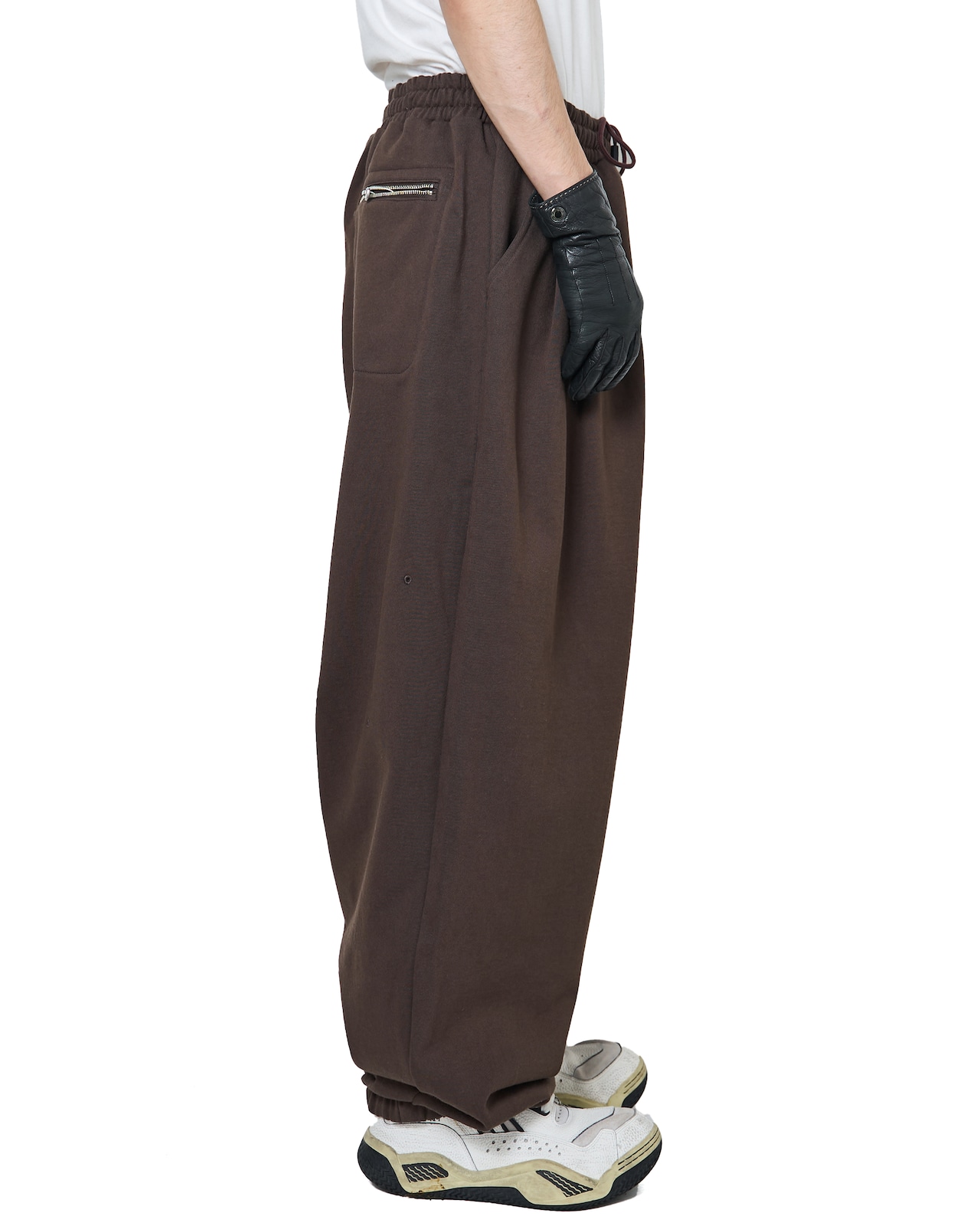ROTOL "Triple Tuck Sweatpants〔BROWN〕"
