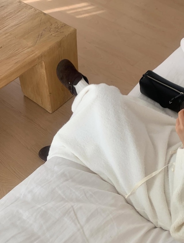 (LITER) Sana fur flare skirt / 2color