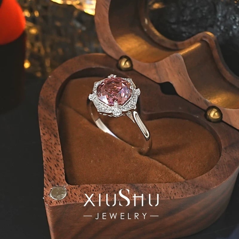 ローズ パープルピンク 高炭素ダイヤモンド ピンク キラキラ