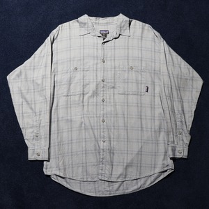 極美品 XL 01年ポルトガル製 Patagonia L/S Flannel Shirt パタゴニア 長袖 チェック ネルシャツ
