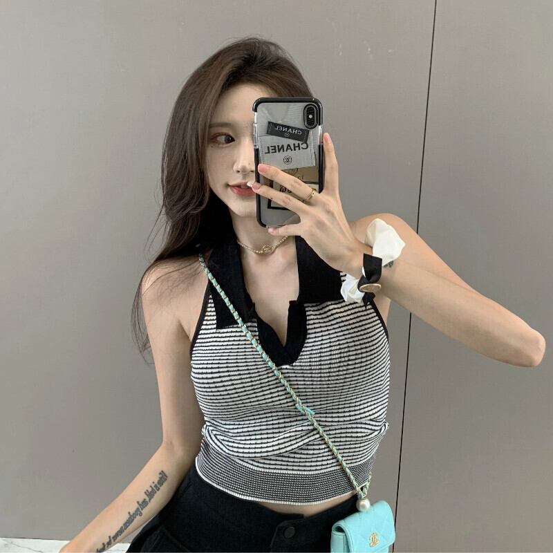 ブラックスタンダードカラーVネック レトロ ブラックストロベリース6478897780