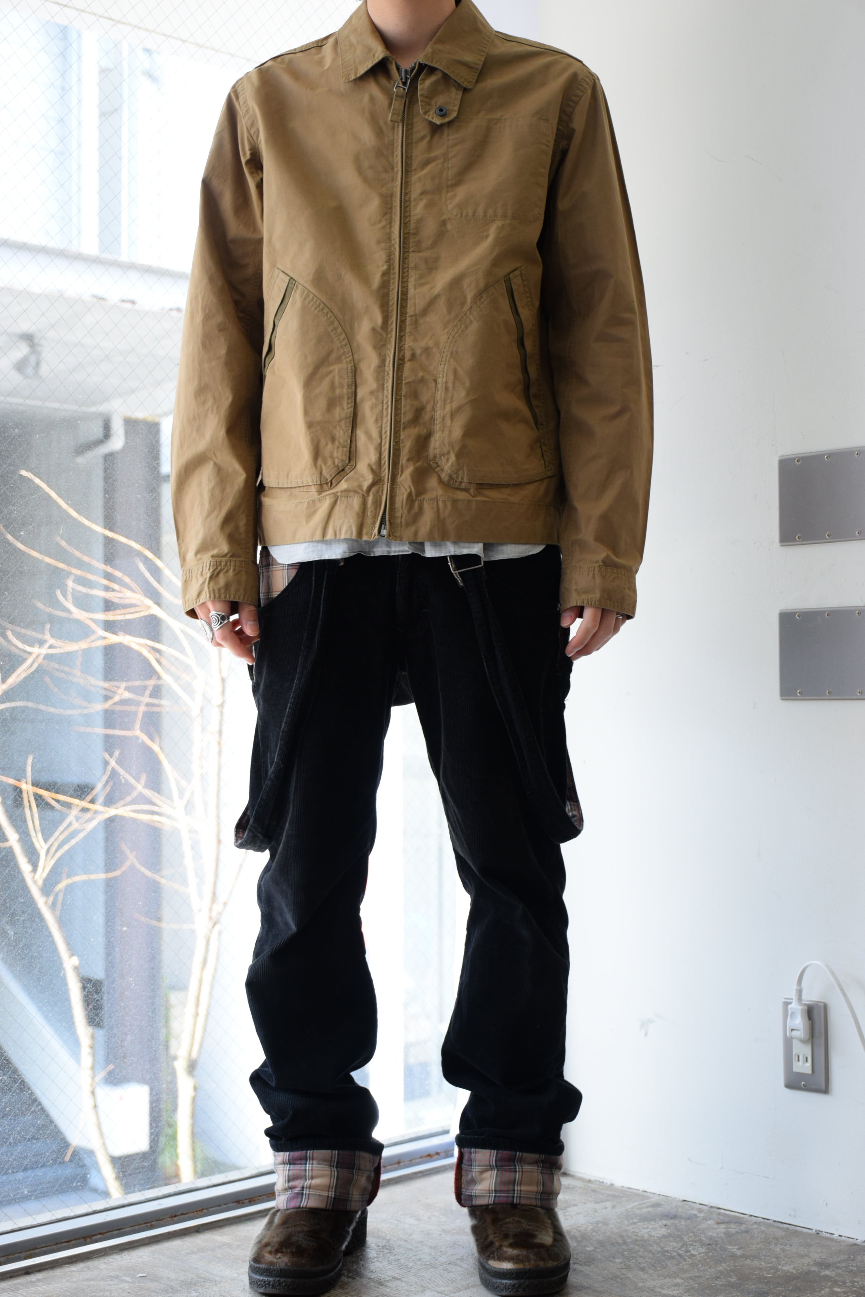エディーバウアー　ワークジャケット　ヴィンテージ　アメリカ古着　L相当 2864 Eddie Bauer スイングトップ ジャケット メンズ L ブラウン ワーク