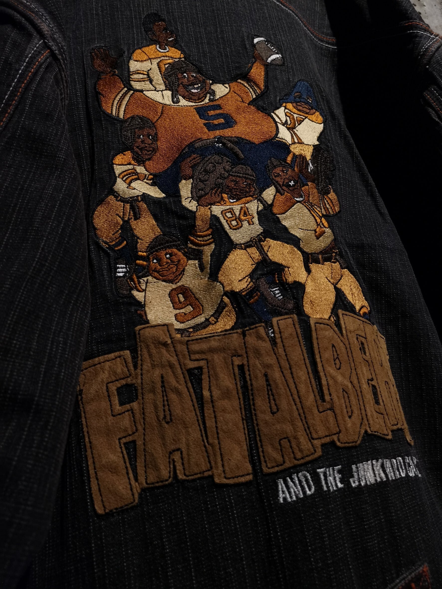 90s PLATINUM FUBU 刺繍　デカロゴ　デニムジャケット　XXXL 90s PLATINUM FUBU 刺繍 デカロゴ デニムジャケット XXXL - メルカリ