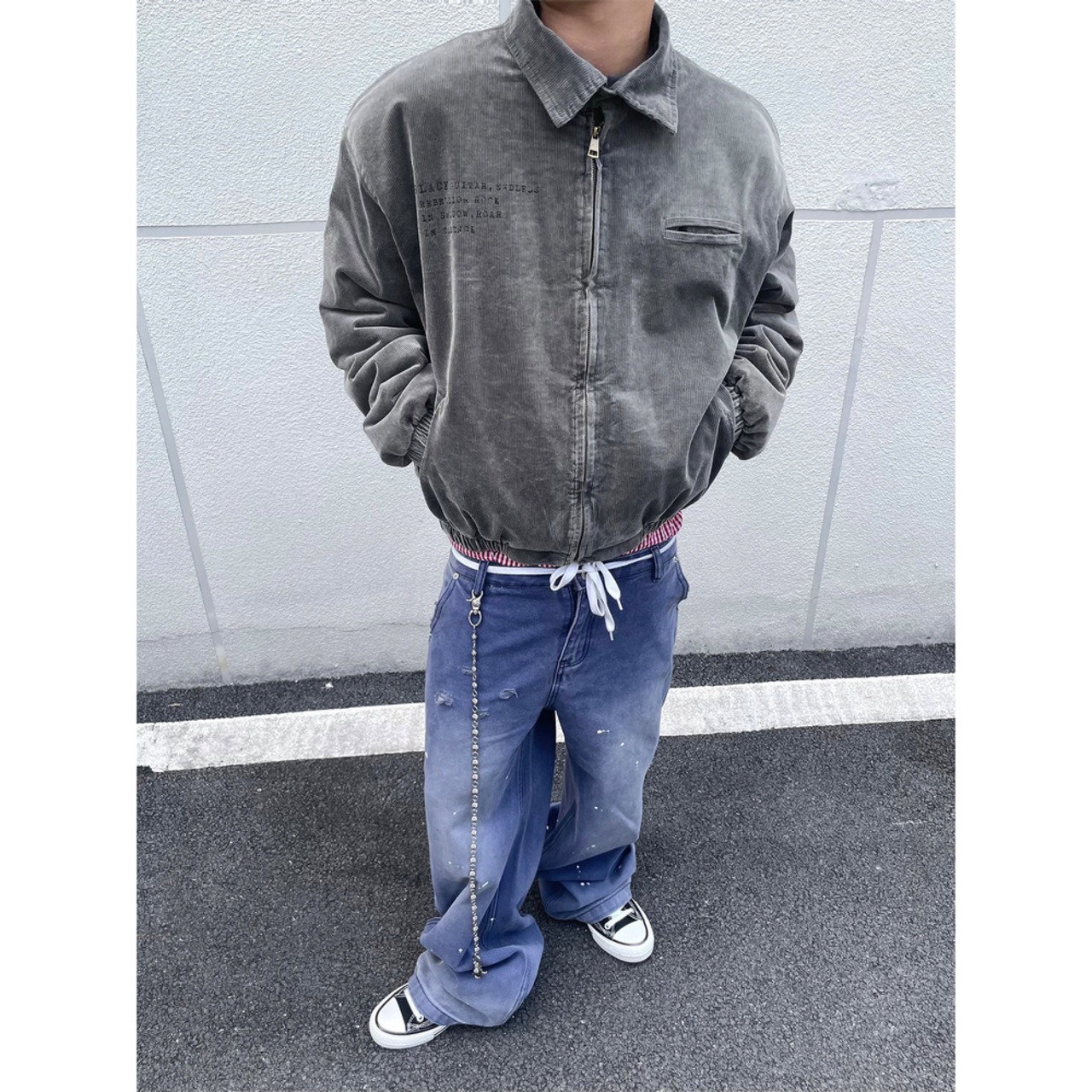 【暖かさUP】VINTAGE ストリート コーデュロイ 中綿ジャケット T2375