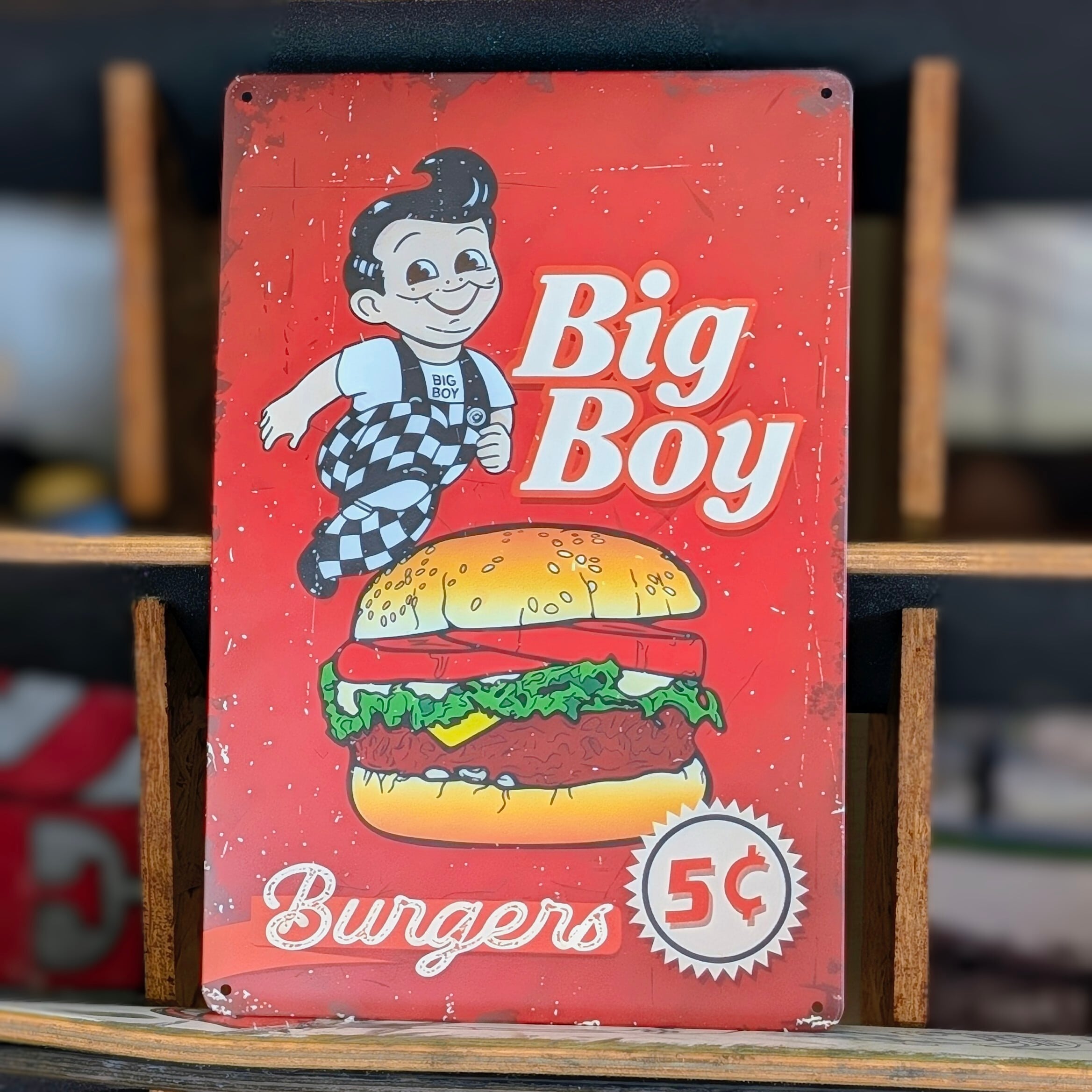 送料無料！ちょうどいいブリキ看板 【ビッグボーイ（Big Boy）】 METAL