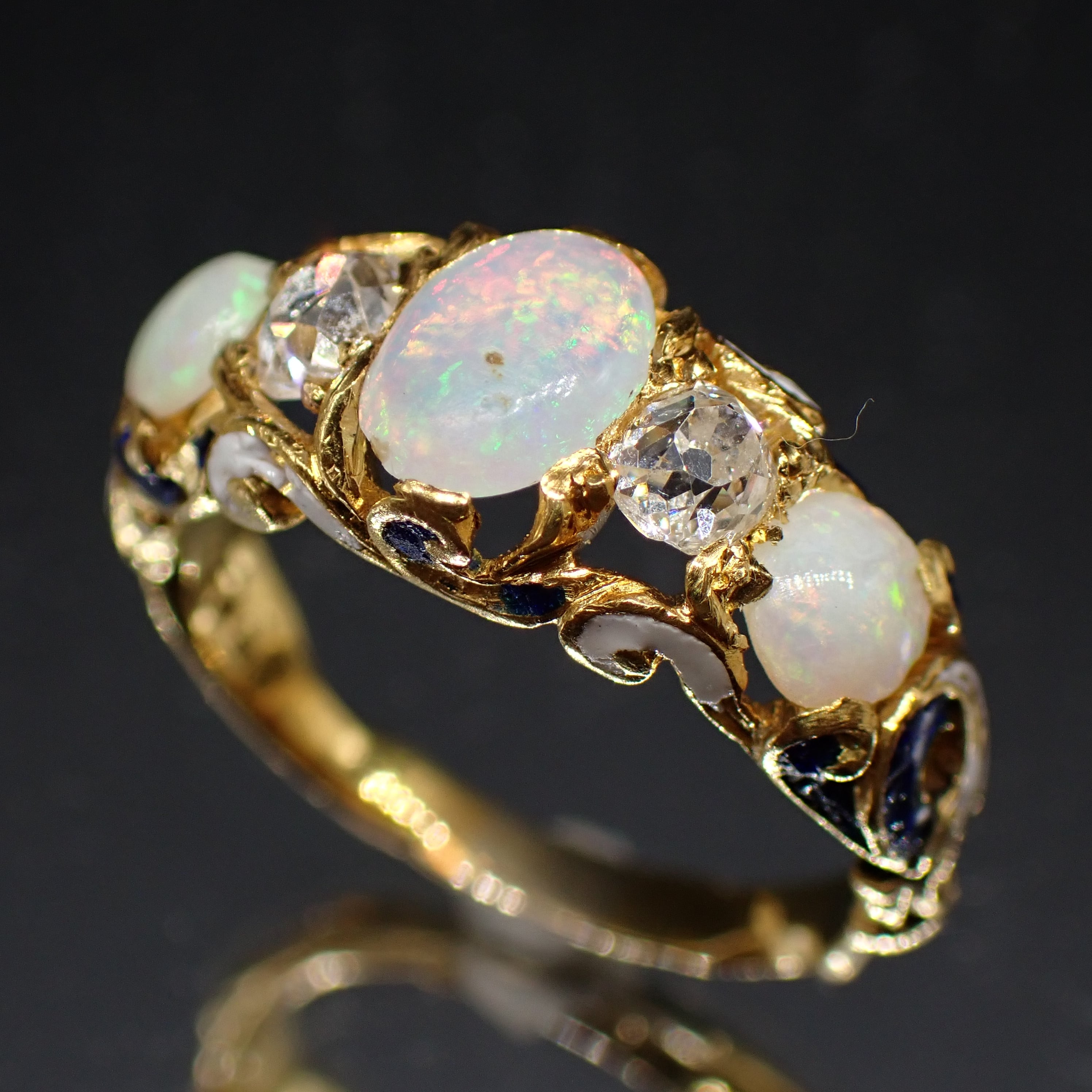 オパール | アンティークジュエリー デイジーリング ☆DaisyRing☆