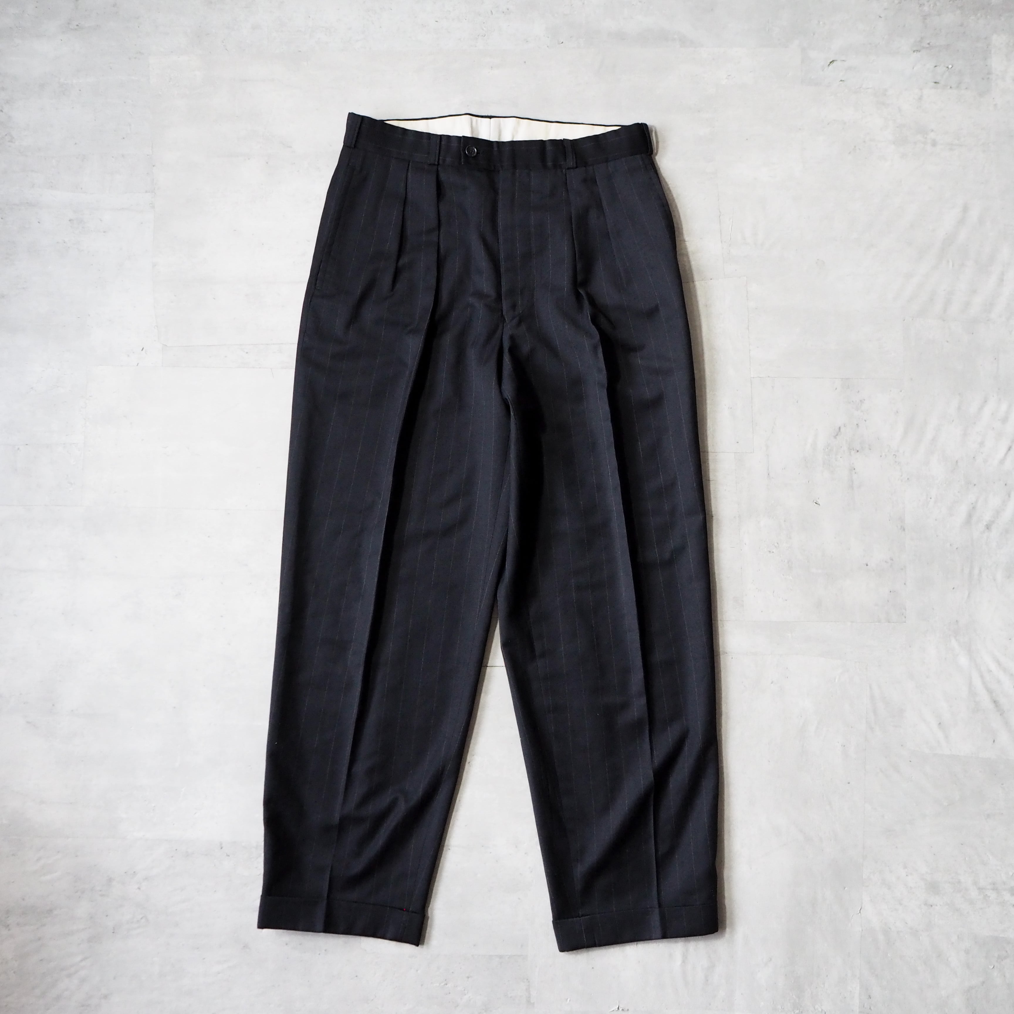 margaret howell slacks pants black - カジュアルパンツ