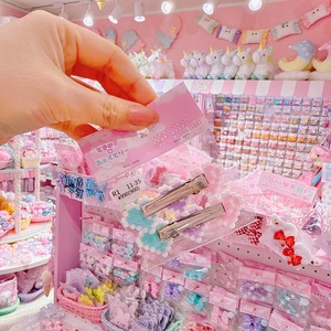 【R1】11-35 3連ハートツインヘアクリップ