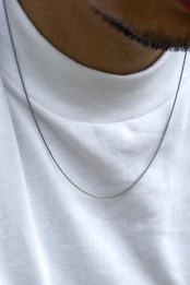 【1mm snake chain necklace】 / SILVER