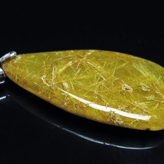 ルチルクォーツ ペンダント 一点物 メール便可 [M便 1/20] 112-13019