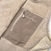 mont-bell モンベル クリマエア フリース ベスト サイズ S /アイボリーベージュ系/レディース