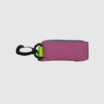 vibram light case (lavender×clear) with pink glowing zip