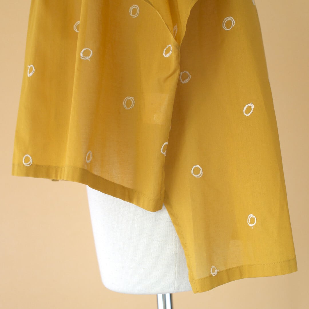 atelier naruse アトリエナルセ コットン WA バンドカラーブラウス