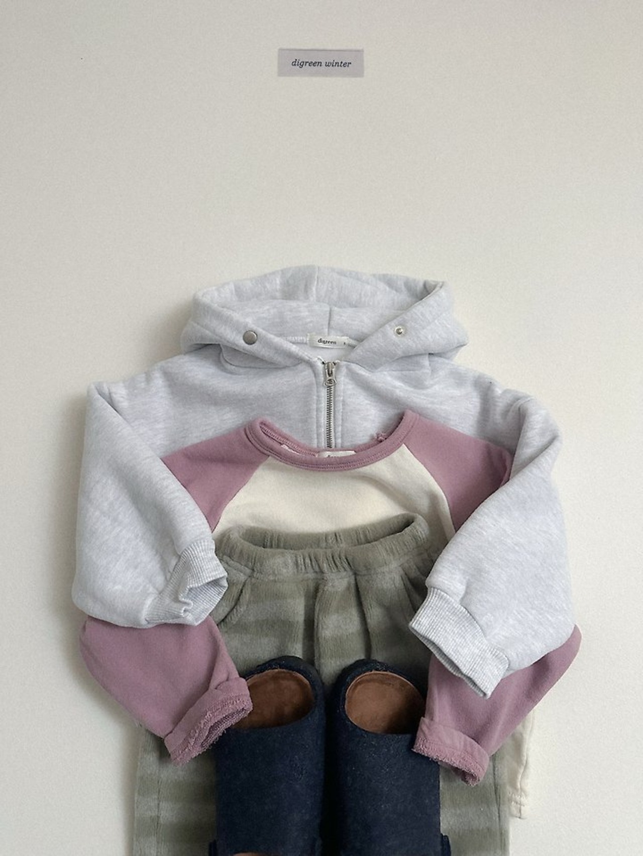 〖取寄〗韓国子供服 / 26winter / Digreen / ヒートストライプパンツ / キッズ / 冬服 *S~2XL*