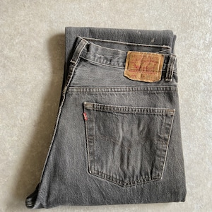 1990s Levi’s 501 先染めブラック 実寸W36L30 Made in USA G684