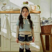 アーバンラビット / URBAN RABBIT / チェックレイヤードセット / 韓国子供服 / ジュニア / 26winter〖取寄〗*JS~JM*