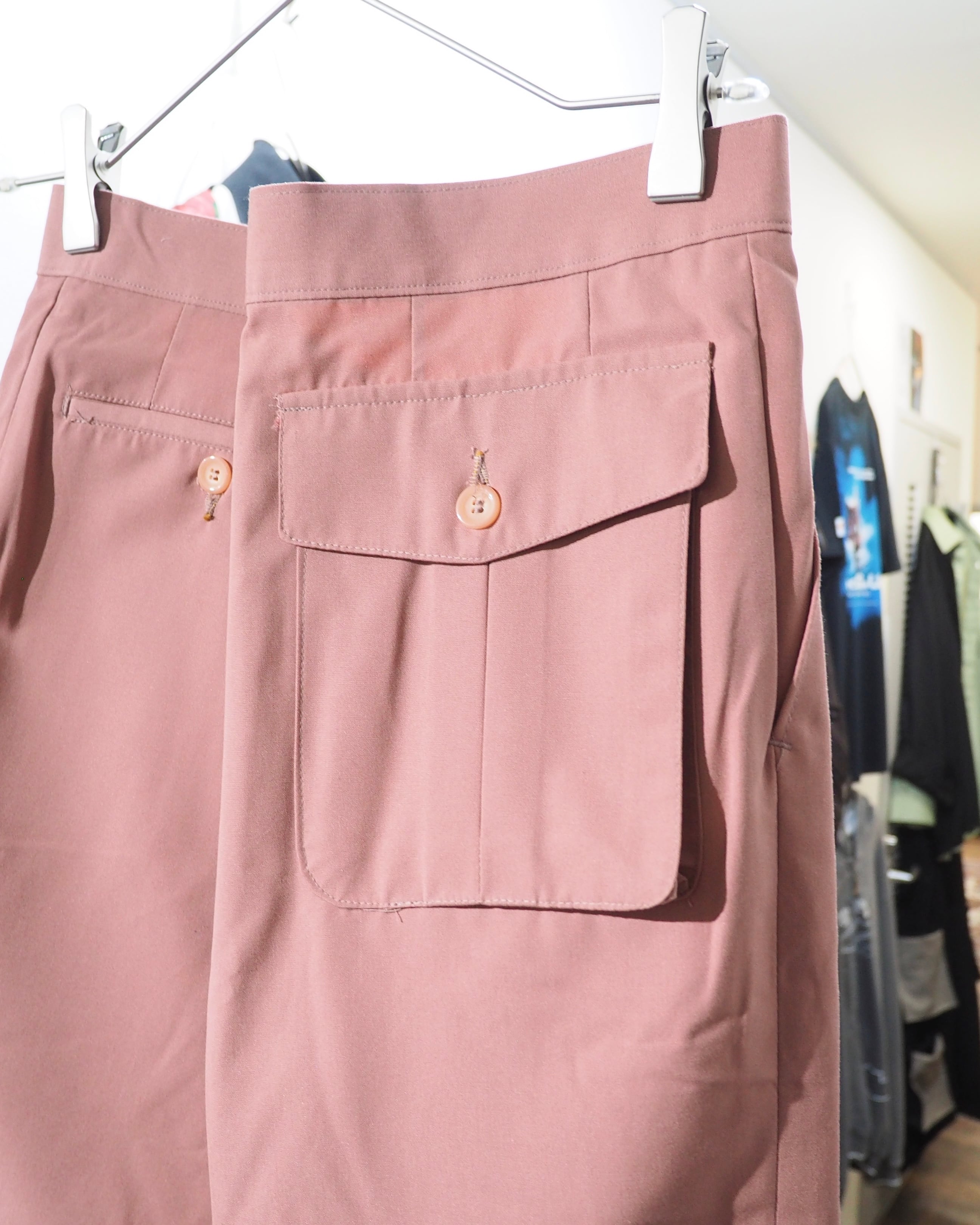 Beautiful Flamingo Pink color vintage Semi - Flare slacks Pants