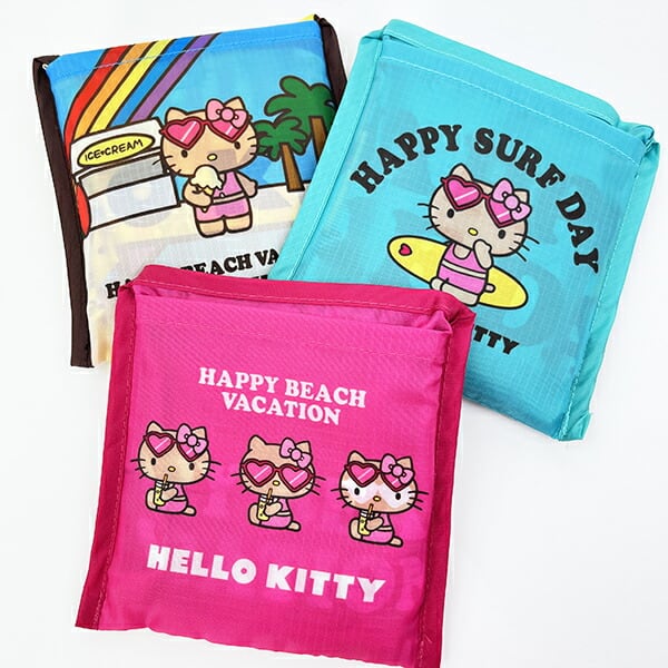 サンリオ ハローキティ 日焼け キティ エコバッグ(M) イエロー Sanrio