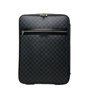 ルイ ヴィトン ダミエ グラフィット ペガス55 キャリーバッグ スーツケース N23299 ブラック グレー PVC レザー メンズ LOUIS VUITTON 【中古】