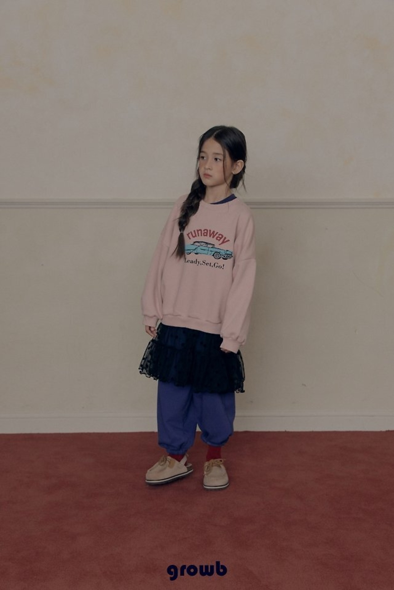 韓国子供服 / growb / ルート スウェット / 秋服 *XS~JM*