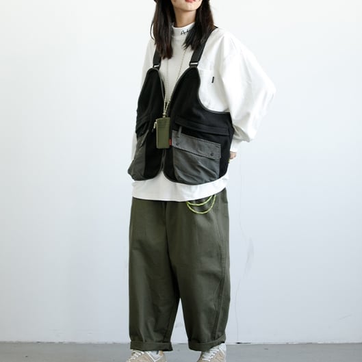 ツートン フリース マルチポケット ベスト 2color VS468 | nicoilo