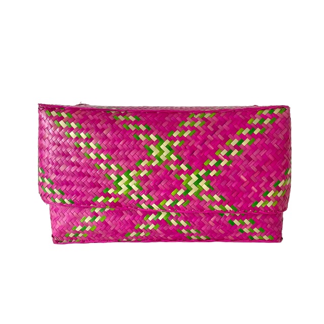 Rectangular colourful basket M w27.5cm×17cm×h15.5cm 四角カラフル蓋付き収納かご