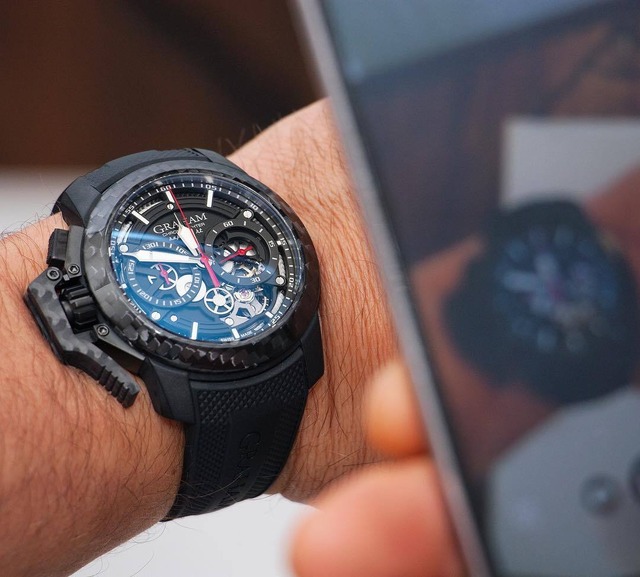 【GRAHAM グラハム】Chronofighter Superlight Carbon Skeleton クロノファイタースーパーライトカーボン スケルトン/国内正規品 腕時計