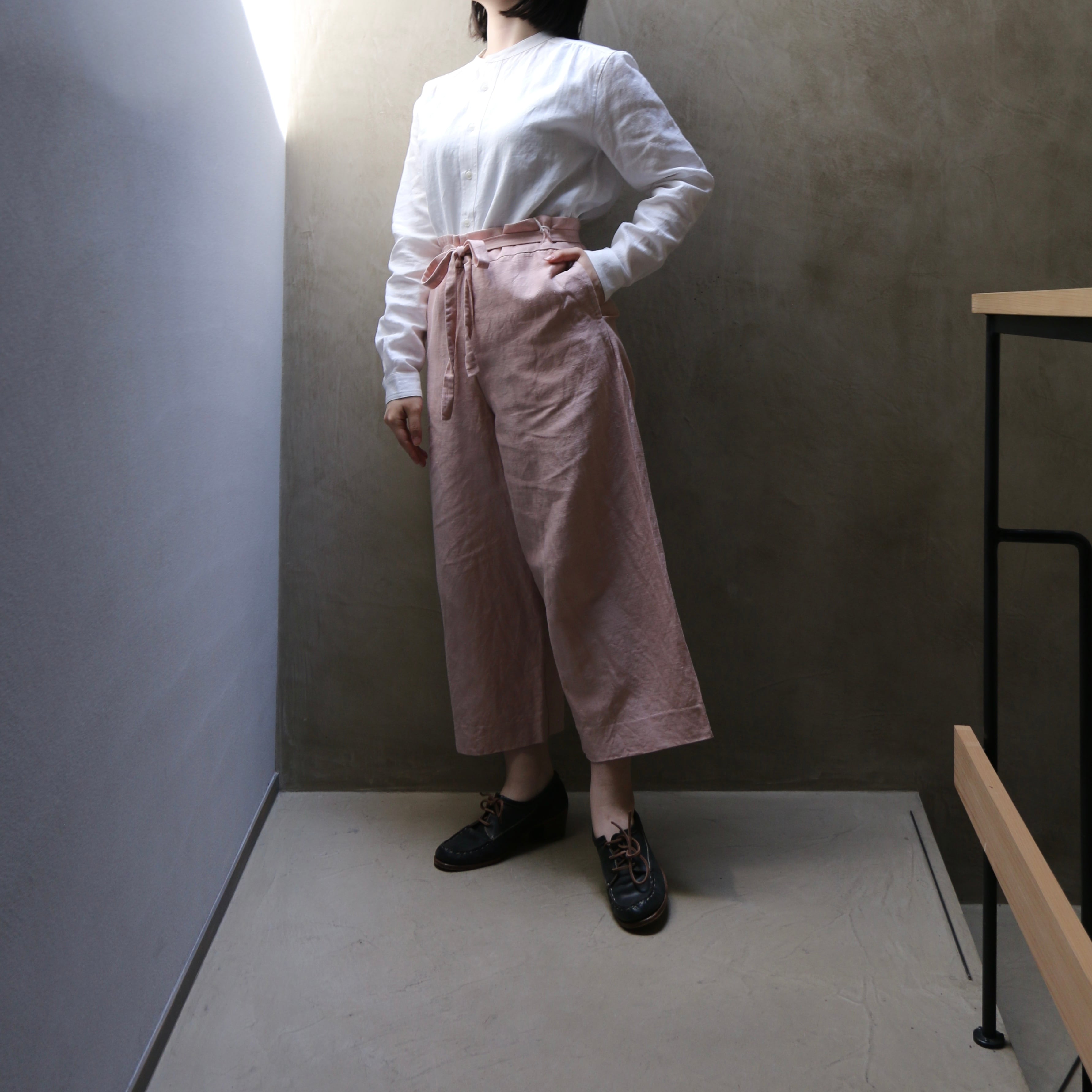 YAECA WRITE／ヤエカ ライト リボンパンツ WISTERIA #93617 size S