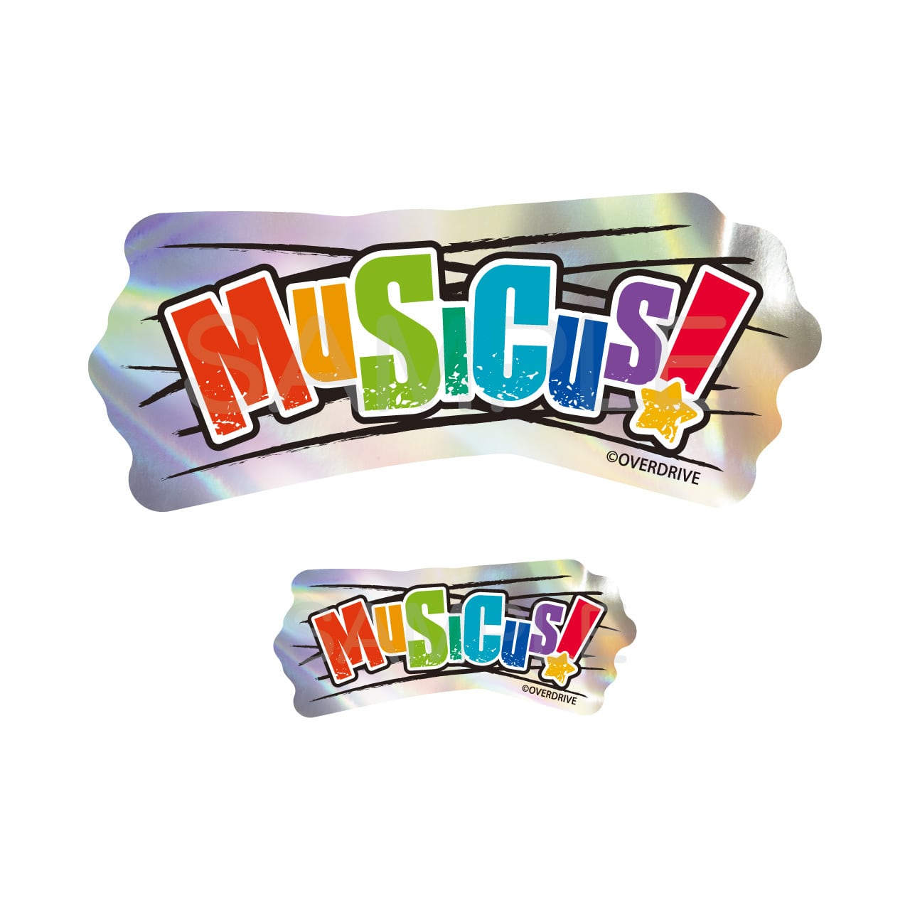 イベント事後物販】OVERDRIVE ホログラムステッカーセット MUSICUS
