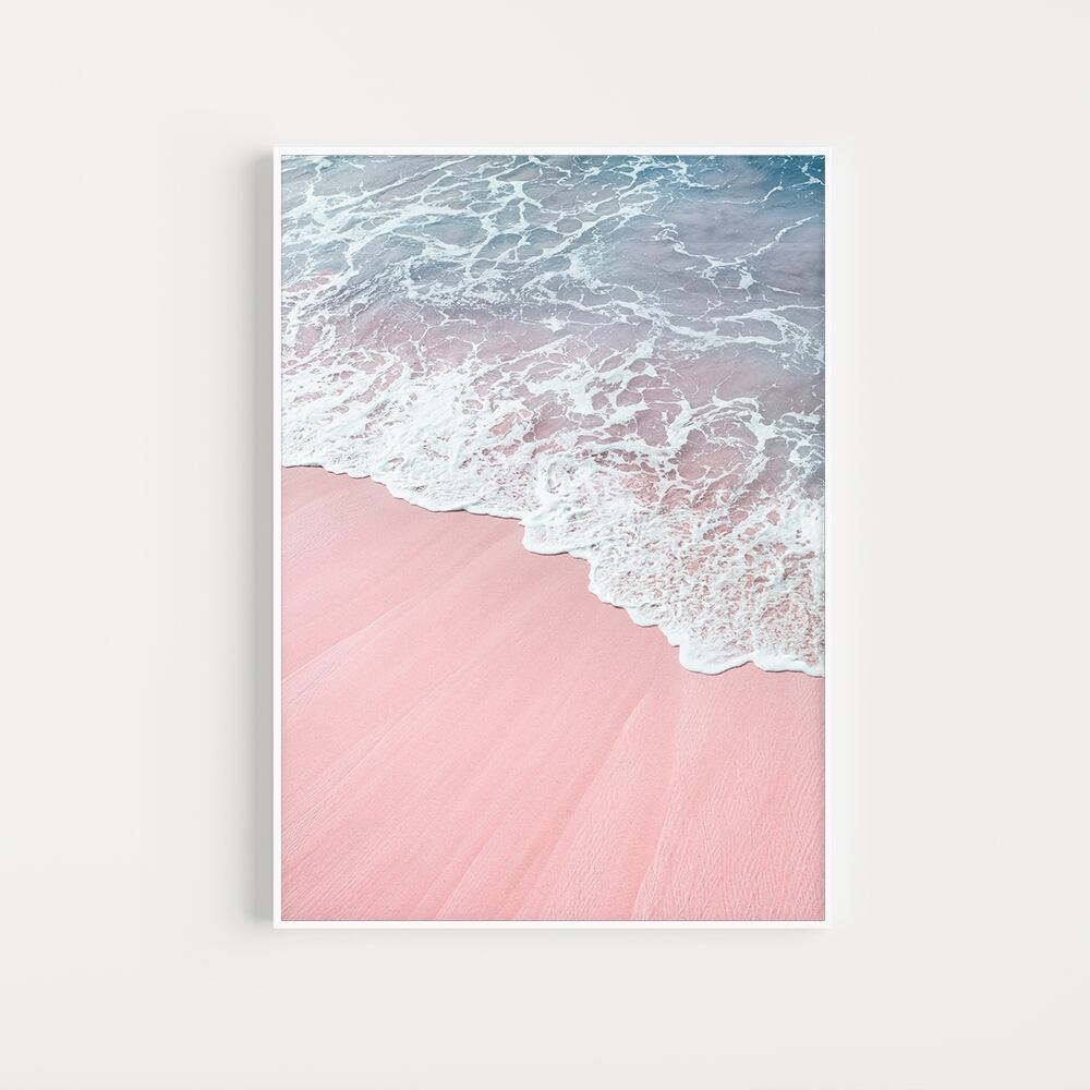 P-0668】アートポスター Pink Costal Beach Print 西海岸 夏 海 P-0668】アートポスター Pink Costal Beach Print 西海岸 夏 海
