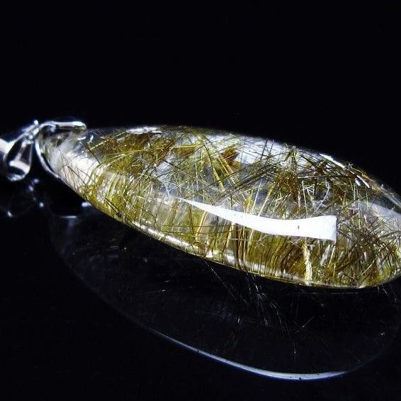 プラチナルチルクォーツ ペンダント 一点物 メール便可 [M便 1/20] 112-13237