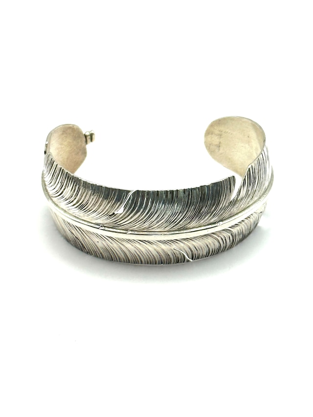 Ben Begay Navajo Silver Feather Bangle