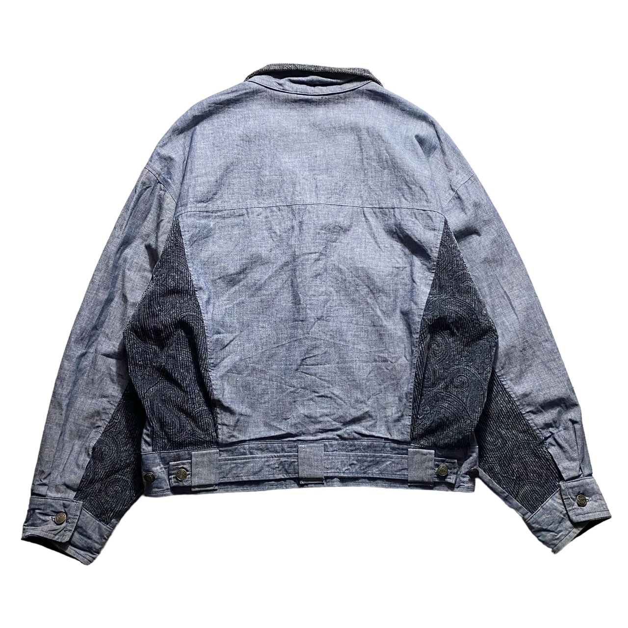 vintage corduroy switching chambray jacket