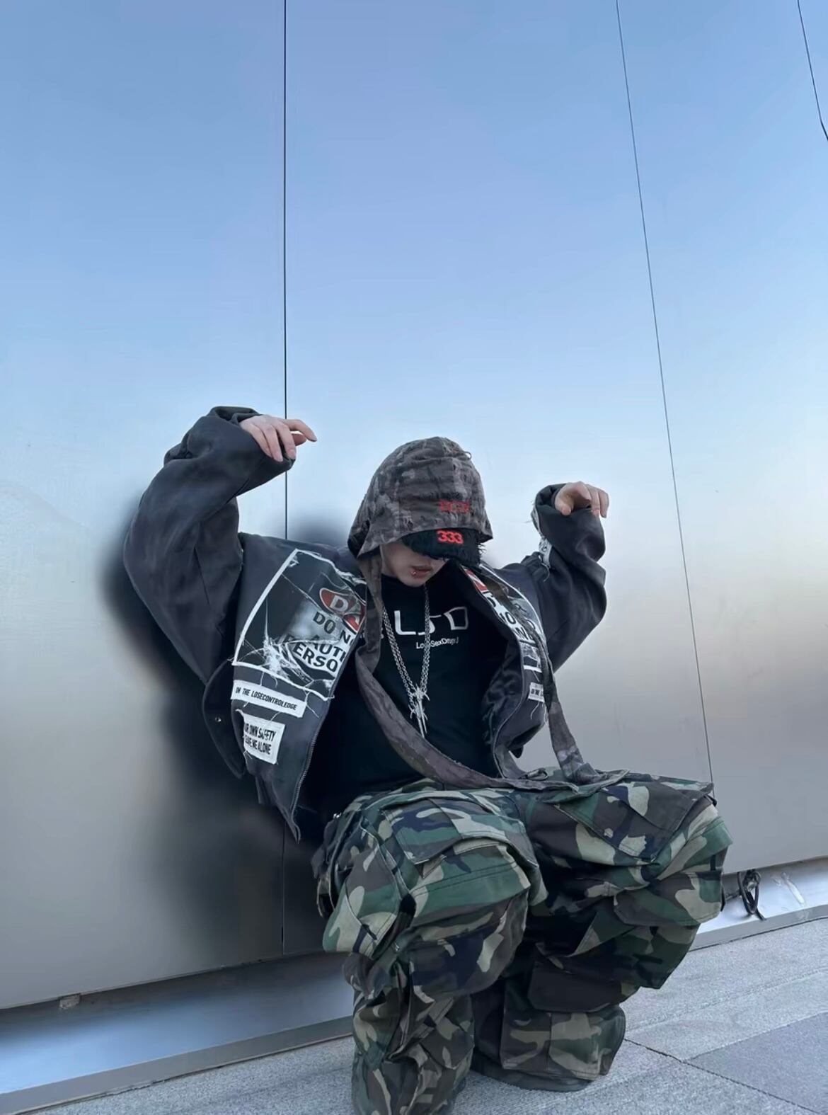 Opium durag camouflage バラクラバ ミリタリー ドゥーラグ | Juns