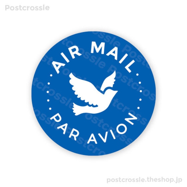 エアメールシール 10枚　ポスクロや海外の郵便に♪ AIR MAIL PAR AVION （鳥）