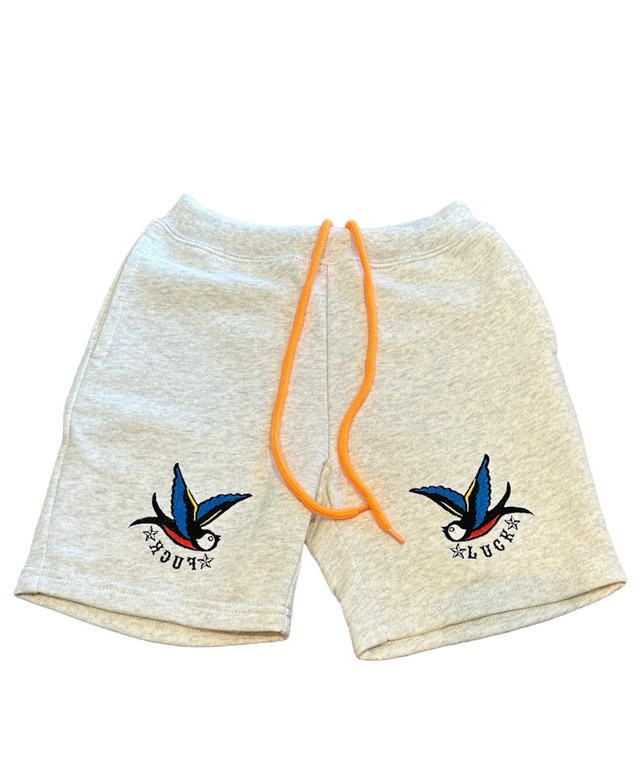 Embroidery Swallow Tattoo Sweat Shorts for KIDS