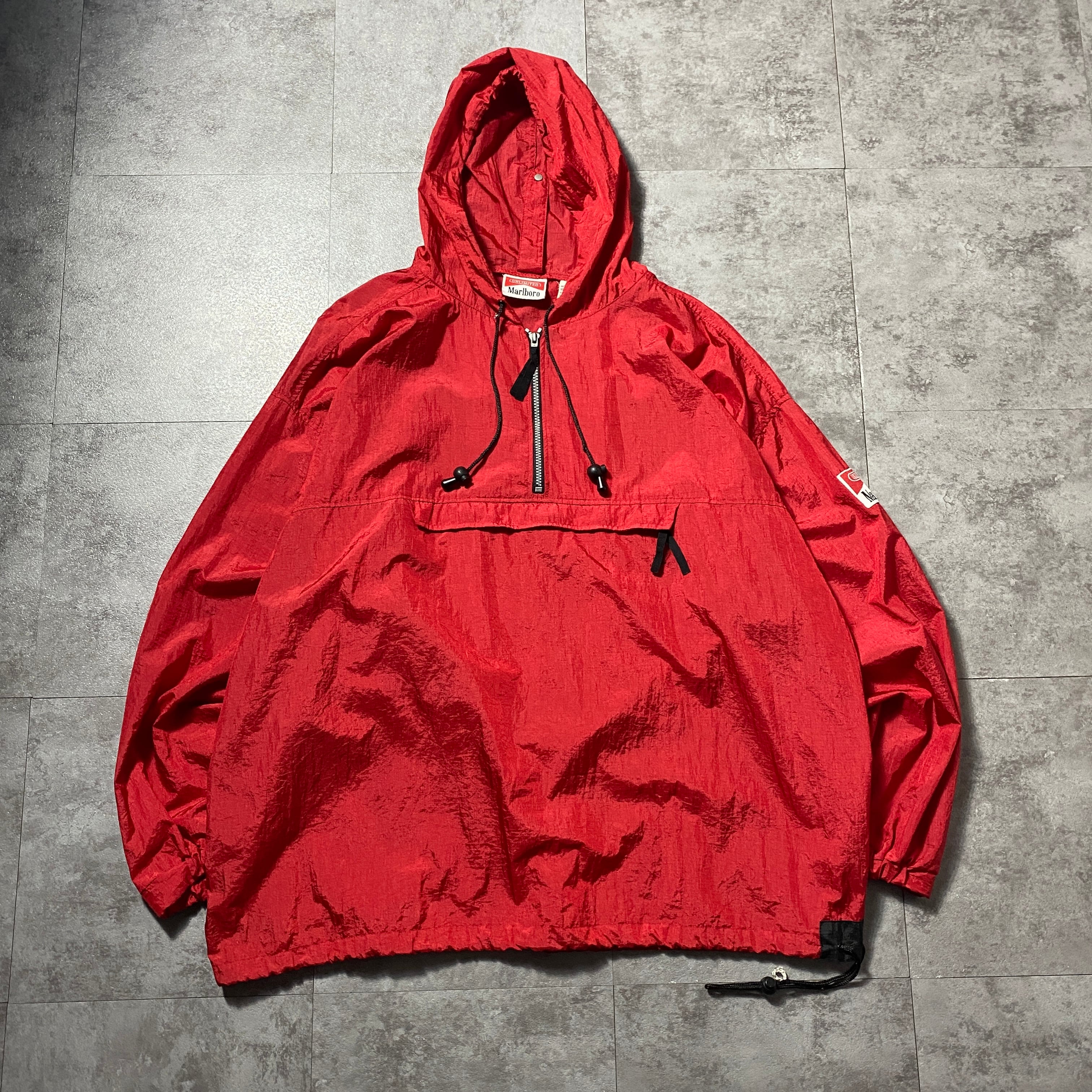 90's Marlboro マルボロ ハーフジップ ナイロン アノラック
