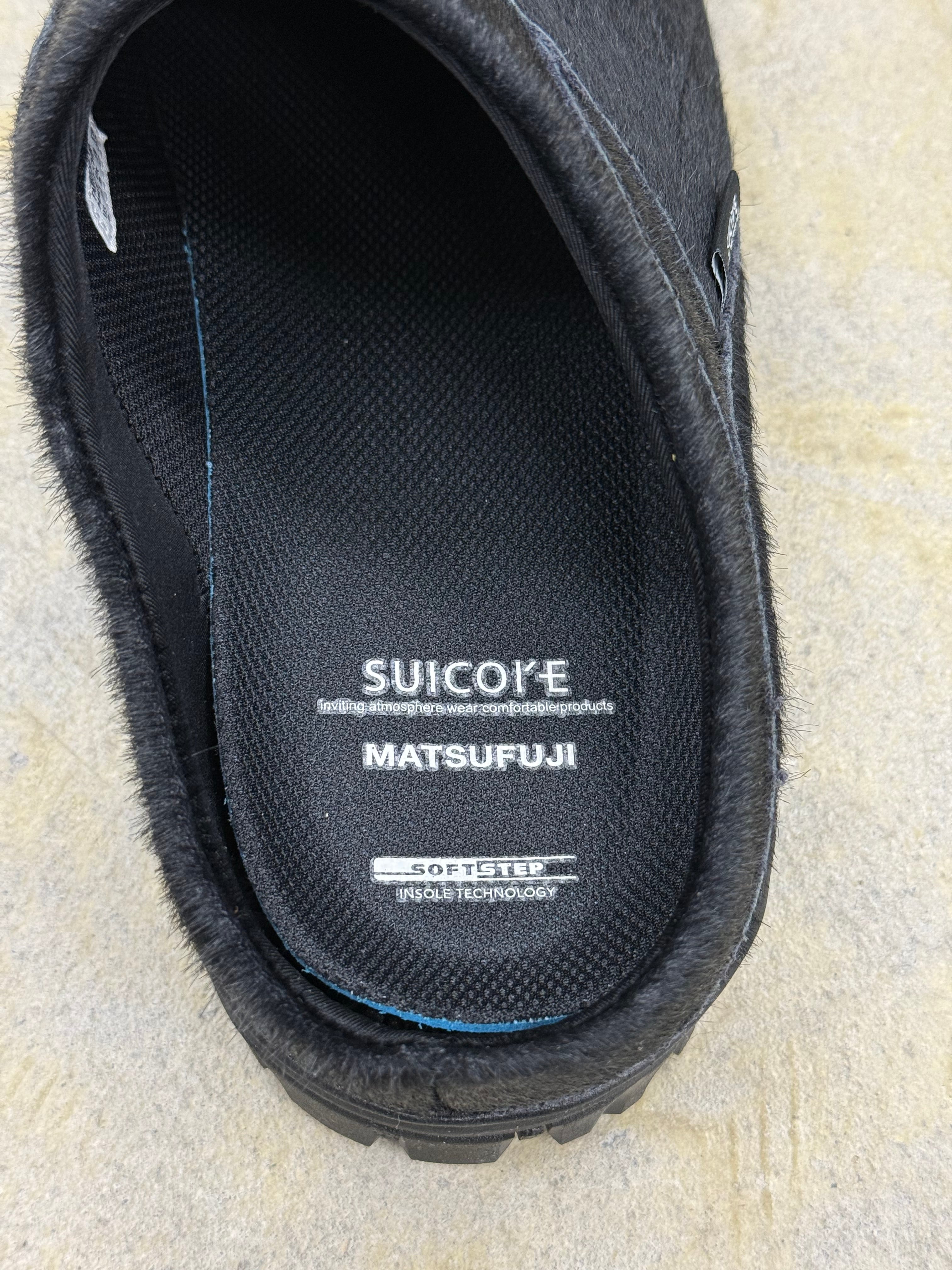 MATSUFUJI | × SUICOKE Hair Calf Mule | BLACK | HOWDAY